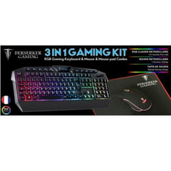 PACK GAMING 3 en 1 CLAVIER-SOURIS-TAPIS RGB BACKLIGHTS THOR