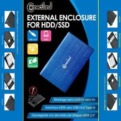 BOITIER EXTERNE USB3-SANS-VIS-BLUE