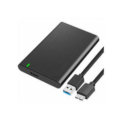 Boîtier Externe - USB 3.0 - Aluminium - 2.5’’ SATA - Compatible Windows et Mac - Noir