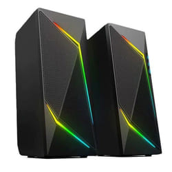 Haut Parleur Gaming 2.0 Eitri Black Illuminated - Bluetooth 6W