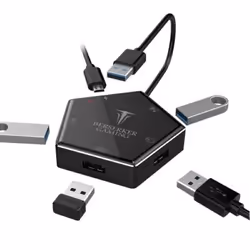 Convertisseur Game 4 Ports USB 3.0 GAME CONVERTER BLACK G1 pour N-Switch-PS 543 / Xbox-one HERMOD