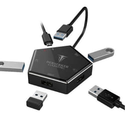 Convertisseur Game 4 Ports USB 3.0 GAME CONVERTER BLACK G1 pour N-Switch-PS 543 / Xbox-one HERMOD