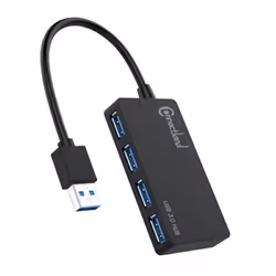 HUB USB - CONNECTLAND - 4 Ports USB 3.0 - Alimentation Externe 5V/2A - Transfert 5Gbps - Compatible Windows/Mac