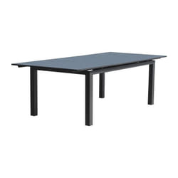 Table de jardin rectangulaire extensible - Gris anthracite - Aluminium - 12 personnes - 240/300 x 100 cm - miami Dcb Garden