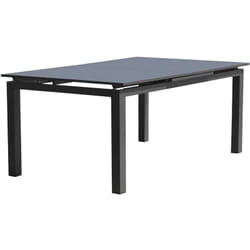 Table de jardin rectangulaire extensible - Gris anthracite - Aluminium - 10 personnes - 180/240 x 100 cm - miami Dcb Garden