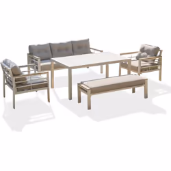 Description générale Profitez pleinement de votre jardin ou de votre terrasse avec cet ensemble repas Cayenne, idéal pour acc ...