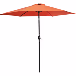Parasol inclinable à toile ronde déperlante de 6mí‚Â². Système d'ouverture et de fermeture du parasol par manivelle. Pied de  ...