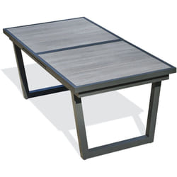 Dcb Garden - olhos - Table de jardin 10 places en aluminium anthracite et plateau céramique