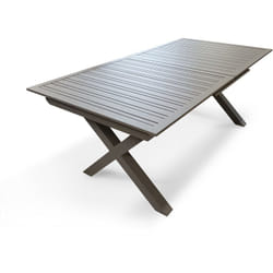 Dcb Garden - floride - Table de jardin en aluminium quartz