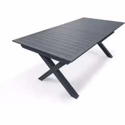 Dcb Garden - floride - Table de jardin en aluminium gris anthracite