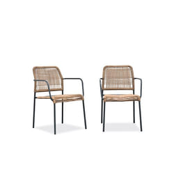 Lot composé de 2 fauteuils de jardin empilables MARCEAU-FT-ANTH