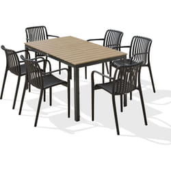 Boston - Ensemble repas de jardin 6 places en aluminium Dcb Garden