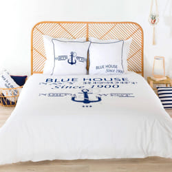 Côté Déco - Parure de couette 240x260 Coton bio 57 Fils resort