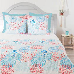 Côté Déco - Parure de couette 220x240 Coton bio 57 Fils hector