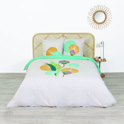 Housse de couette et taie d'oreiller coton Gana - PD9719-240