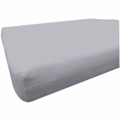 Drap housse obio coton bio 57 fils matelas épais 180x200 Gris perle