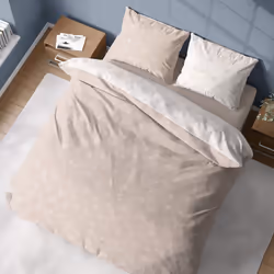 Parure de lit housse de couette avec taies d'oreiller 100% Coton Tencel 57 fils Plage - PD12865-240