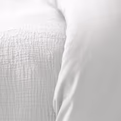 Parure de lit housse de couette avec taie d'oreiller 100% Gaze de Coton Blanc - PD12879-240