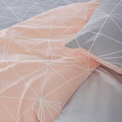 Housse de couette 220x240 + 2 taies d'oreiller 63x63 cm Coton Shyne