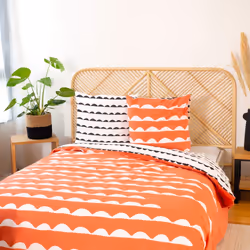 Housse de couette avec taies d'oreiller 100% Coton Bio 57 fils Dobe - PD15174-240