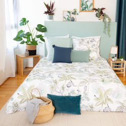 Housse de couette avec taies d'oreiller 100% Polyester 72 gsm Theos - PD15180-240