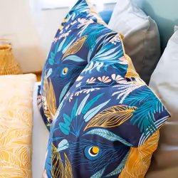 Housse de couette 220x240 cm + 2 taies d'oreiller 63x63 cm 100% Coton 57 fils Aglae - Vue supplémentaire 4