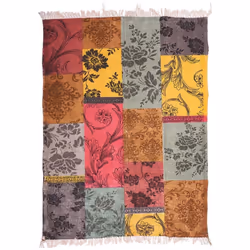 Un Amour De Tapis est une PME française, son entrepôt est en Essonne. tapis kilim 140x190 rectangle fait main en coton jaune  ...