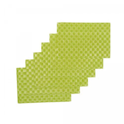 Jadorel - Set de table tissé motif uni lot 6 so