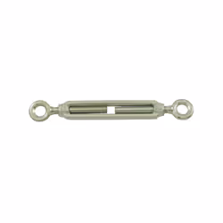 Tendeurs à 2 anneaux acier zingué blanc diamètre tige 12 mm en boîte de 5