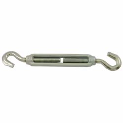 TTendeurs à 2 crochets acier zingué blanc diamètre tige 8 mm en boîte de 5