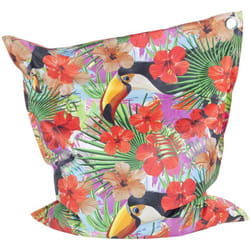 Les Tendances - Maxi coussin imprimé intérieur extérieur 110 x 130 cm Toucan