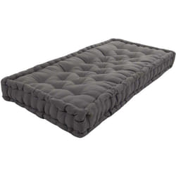Matelas de sol - NO NAME - 120 x 80 cm - Coton - Gris anthracite - 12 cm dépaisseur