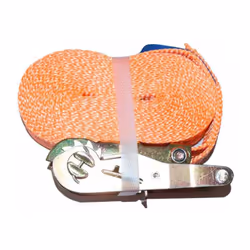 sangle plate d'arrimage 35 mm 900 dab long 5m avec tendeur a cliquet