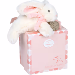 Doudou et Compagnie Lapin Bonbon PM - Rose