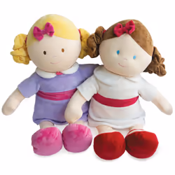 Doudou et Compagnie Les Demoiselles De Doudou - Poupée Xxl Mlle Blanche Rose
