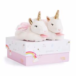 Doudou et Compagnie Licorne - Chaussons Avec Hochet