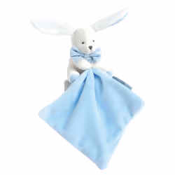 Doudou et Compagnie Lapin Boite Fleur - Ciel