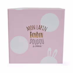 Doudou et Compagnie Lapin Bonbon 16 Cm - Rose