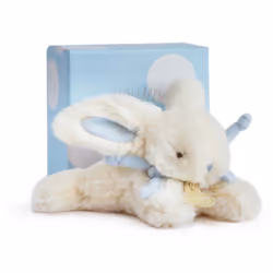 Doudou et Compagnie Lapin Bonbon 16 Cm - Bleu