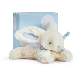 Doudou et Compagnie Lapin Bonbon 16 Cm - Bleu