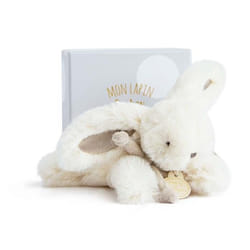 Doudou et Compagnie Lapin Bonbon 16 cm - Taupe