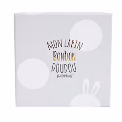 Doudou et Compagnie Lapin Bonbon 16 cm - Taupe
