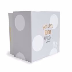 Doudou et Compagnie Lapin Bonbon 16 cm - Taupe