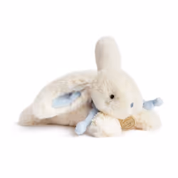 Doudou et Compagnie Lapin Bonbon 25 Cm - Bleu