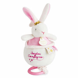 Boîte à musique Doudou & compagnie Lapin Fleurs