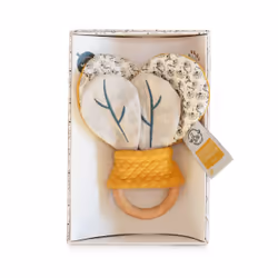 Doudou et Compagnie Pollen L'abeille Bio - Hochet Bois