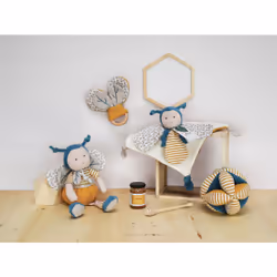 Doudou et Compagnie Pollen L'abeille Bio - Hochet Bois - Vue supplémentaire 5