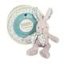 Doudou lapin en coton Bio - Doudou et Compagnie - Peluche Pantin - Gris - Mixte - Naissance