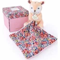 Ensemble doudou avec pantin Faon Doudou & compagnie Boh'Aime 12 cm