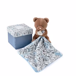 Ensemble doudou avec pantin Ours Doudou & compagnie BohAime 12 cm
